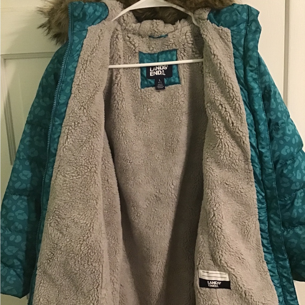 Girls Lands’ End Winter Coat - Picture 4 of 5